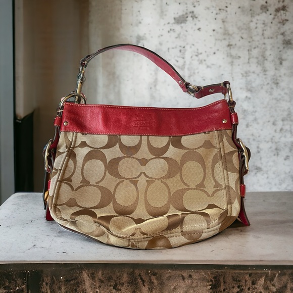 Coach Bag With canvas and leather trim - Picture 6 of 10